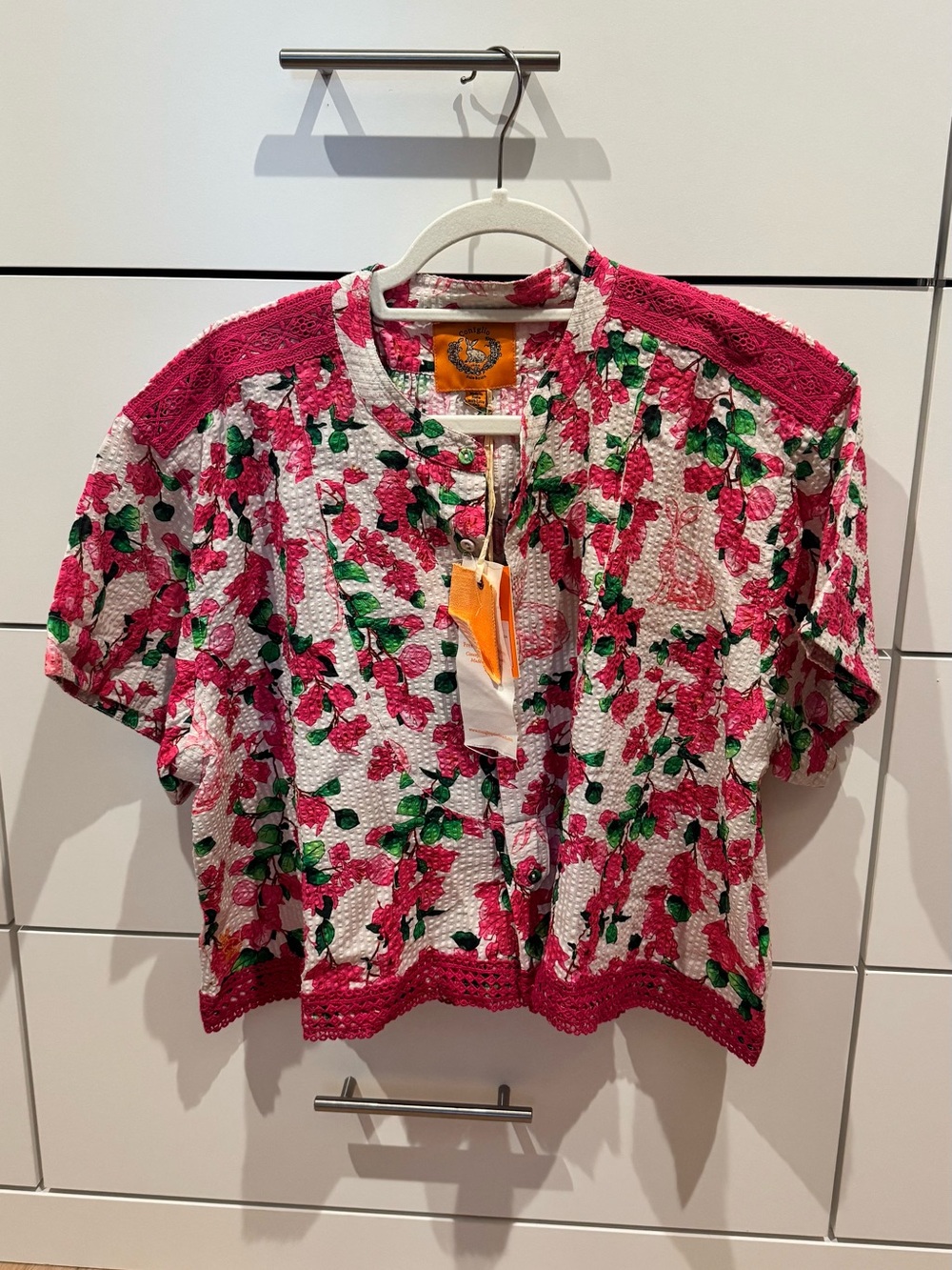 Kenlyn Crop Top | Seersucker coniglio palm beach
